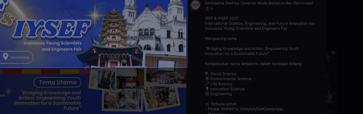 Poster International Science, Engineering, and Future Innovation Fair